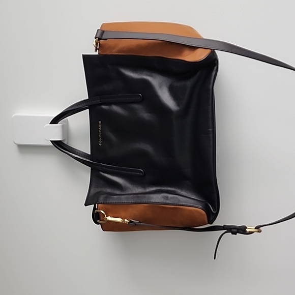 COSMOPARIS Meya Top Handle Multi Colour Leather Flap Tote Bag - Picture 11 of 14